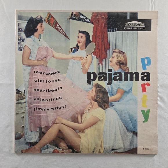 Other - Pajama Party Teenagers, Cleftones Vinyl LP Forum Records Vintage Good+ Tested